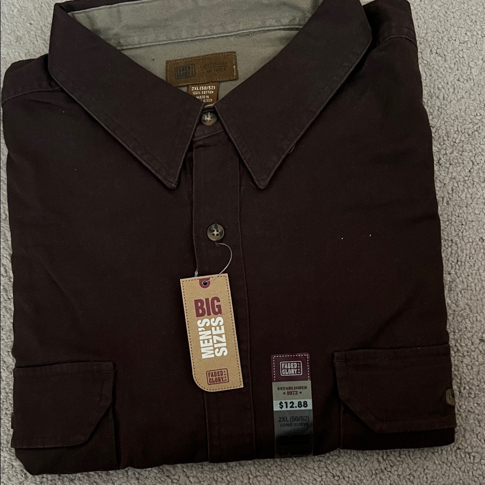 Faded Glory long sleeve men’s 2xl NWT